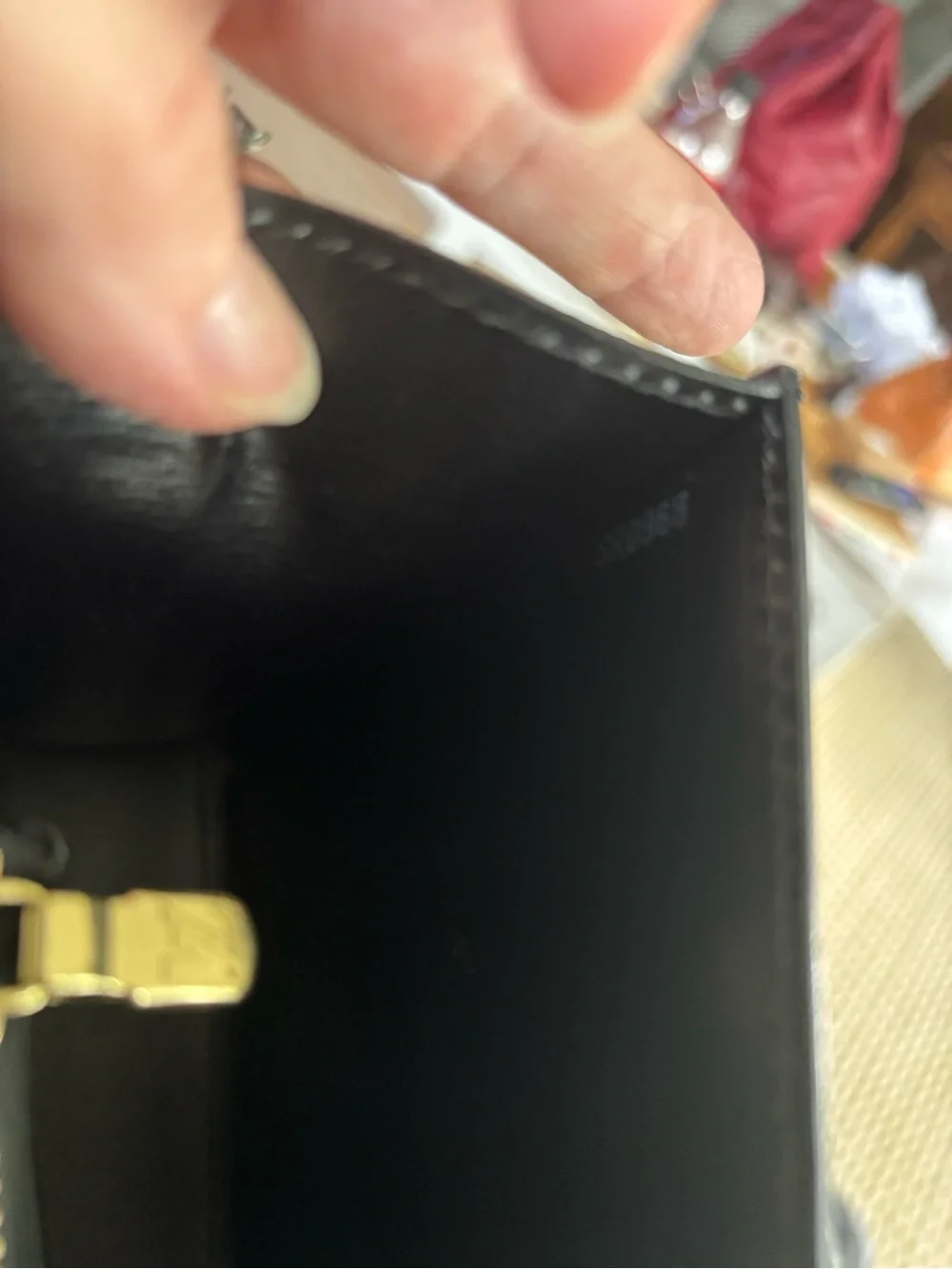 Authentic Louis Vuitton Black Epi Leather Malesherbes Handbag with brass hdwre - Picture 15 of 16